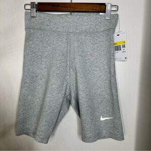 Nike Grey Shorts High Rise 8” Length Size Small NWT